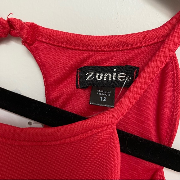 Zunie Girls' Sleeveless Crew Neck Mini Dress Size 12 - Picture 3 of 13